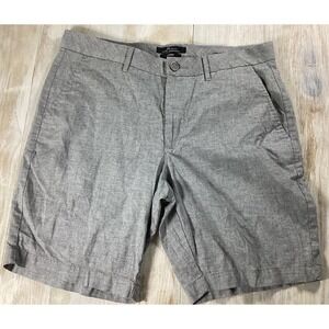 Marc Anthony Gray Chino Shorts 100% Cotton Men's 32